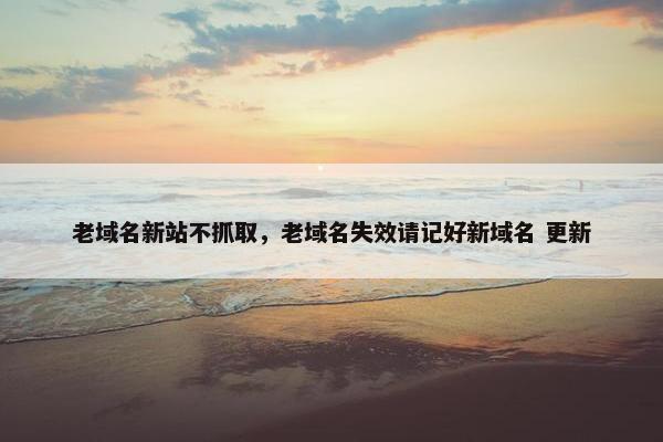 老域名新站不抓取，老域名失效请记好新域名 更新