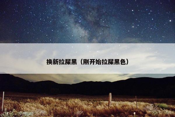 换新拉屎黑(刚开始拉屎黑色) 换新拉屎黑(刚开始拉屎黑色)