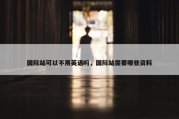 国际站可以不用英语吗,国际站需要哪些资料 国际站可以不用英语吗,国际站需要哪些资料