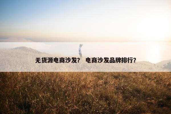 无货源电商沙发？ 电商沙发品牌排行？