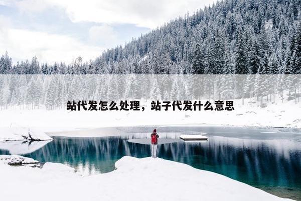 站代发怎么处理，站子代发什么意思