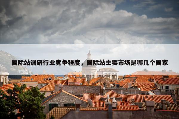 国际站调研行业竞争程度，国际站主要市场是哪几个国家