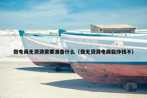做电商无货源需要准备什么（做无货源电商能挣钱不）