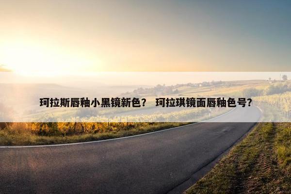 珂拉斯唇釉小黑镜新色？ 珂拉琪镜面唇釉色号？